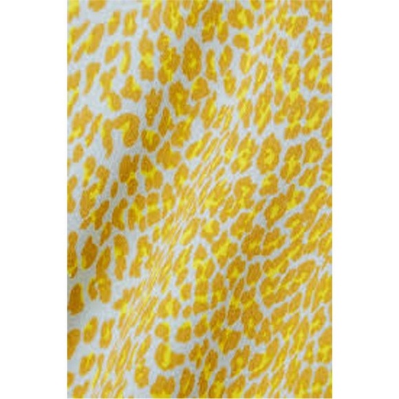 Diane Von Furstenburg Idris Yellow leopard-print crepe midi dress - Picture 5 of 9